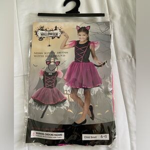 New Kitty Cat Halloween Costume Size 4-6